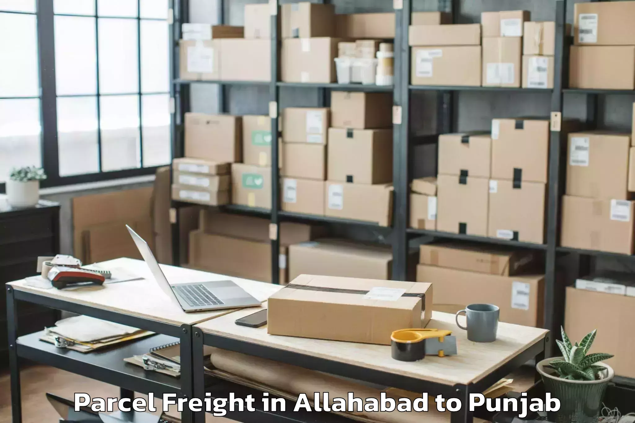 Comprehensive Allahabad to Central University Of Punjab B Parcel Freight